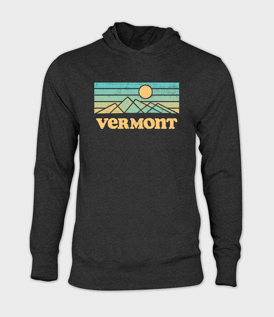 Hooded Long Sleeve Graphic Tee - Abstract Mansfield