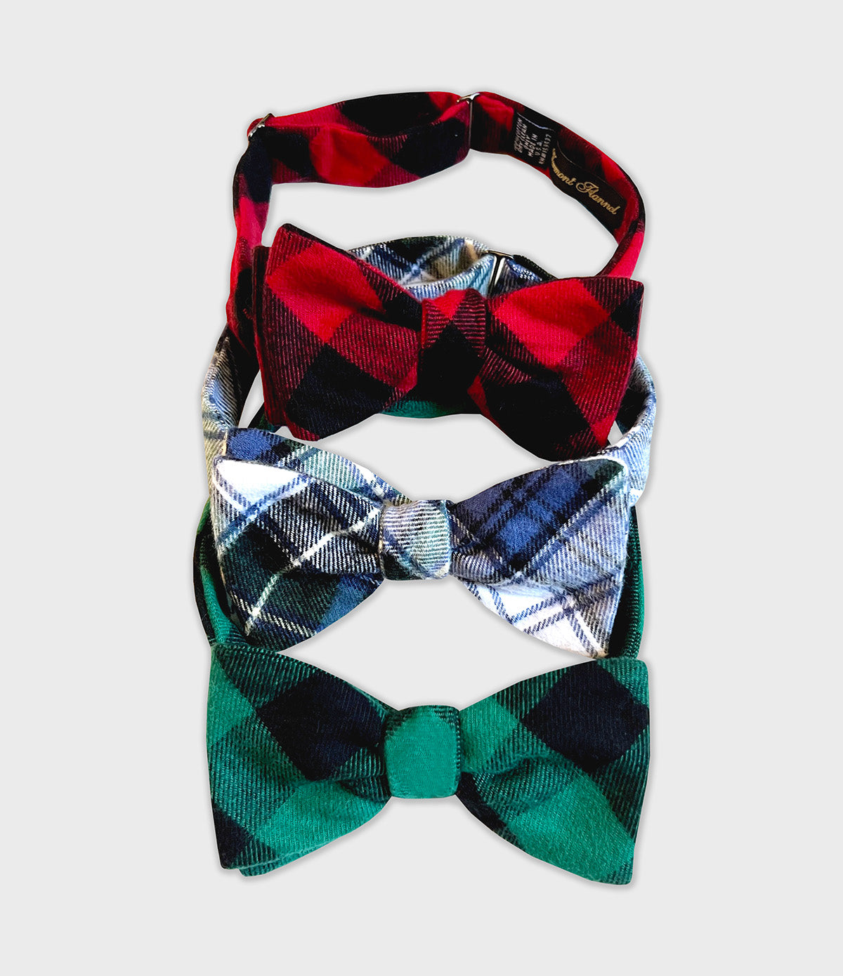 Flannel Bow Tie - Red Buffalo