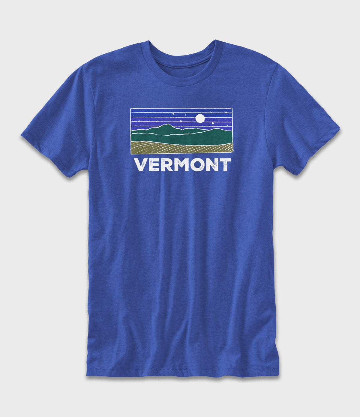 Vermont Dreams Blue Graphic T-Shirt