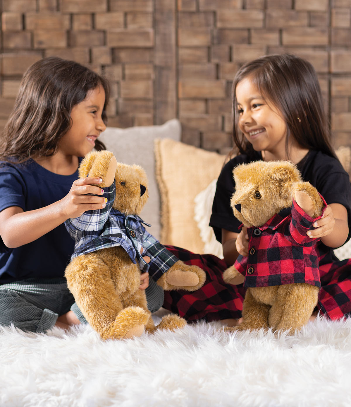 15” Classic Vermont Flannel Bear - Red Buffalo